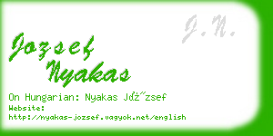 jozsef nyakas business card